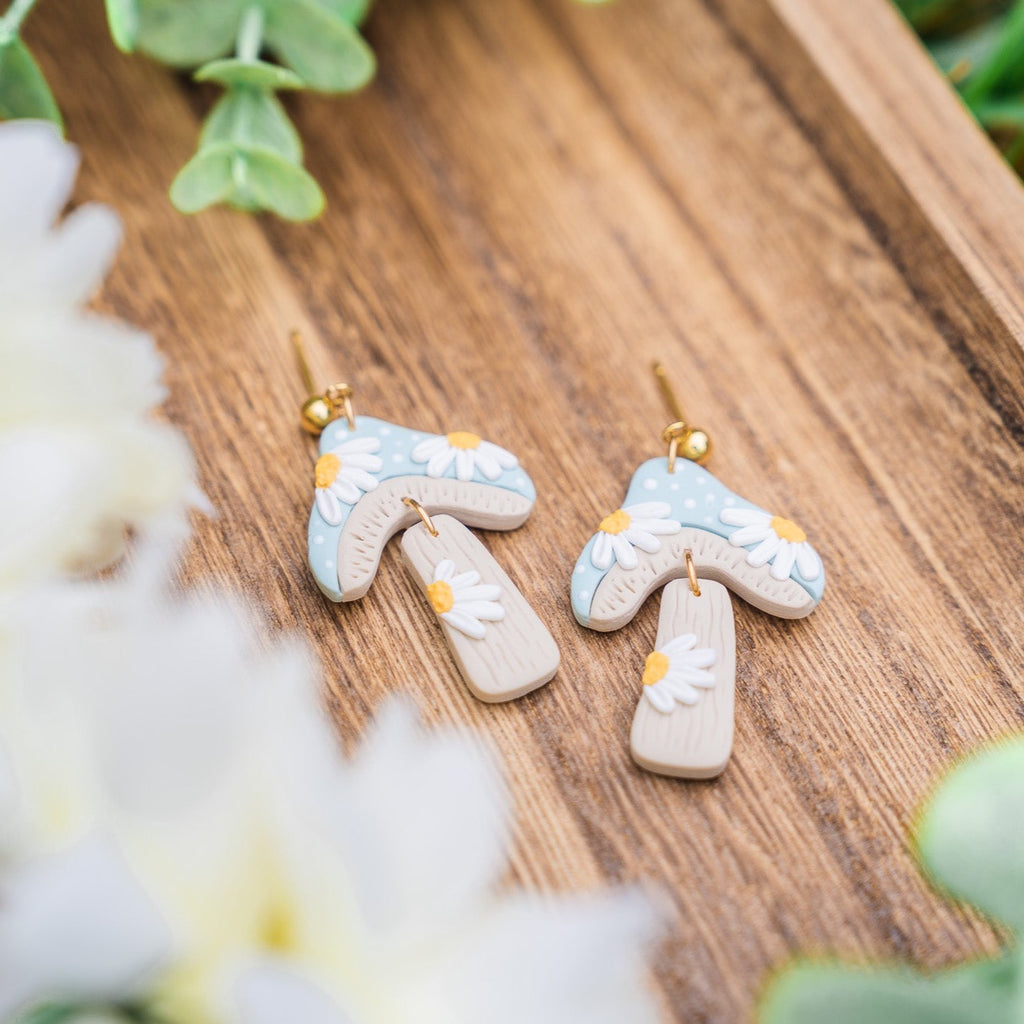 Midday Mushroom Dangle Earrings