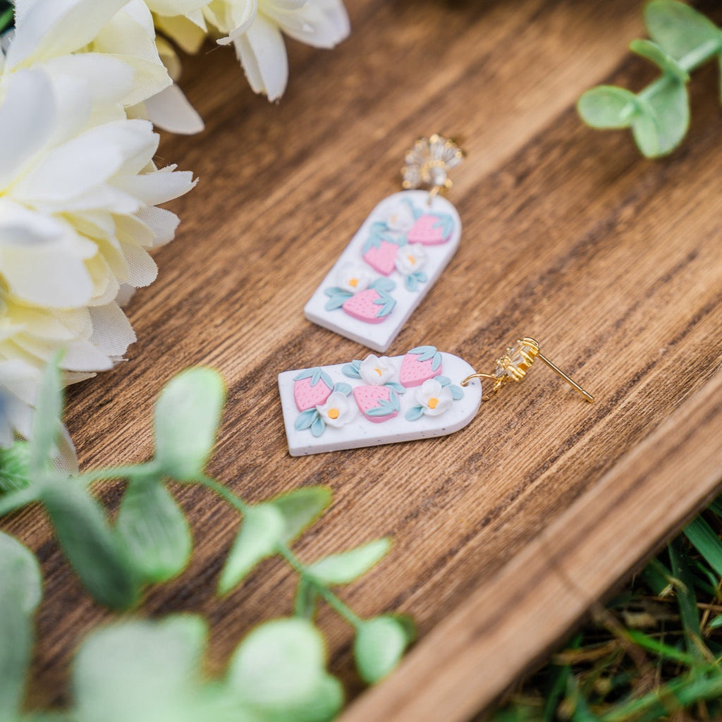 Strawberry Arch Dangle Earrings