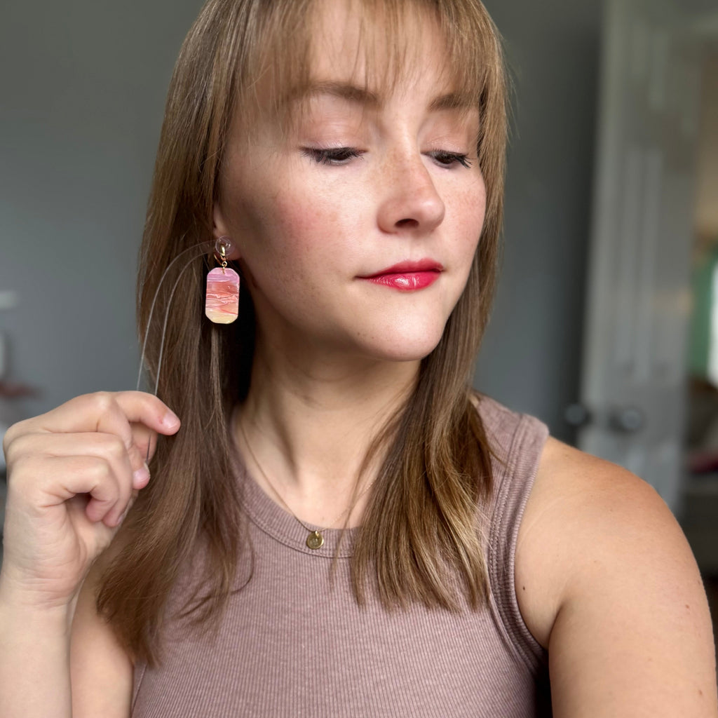 Autumn Sunset Radiant Dangle Earrings