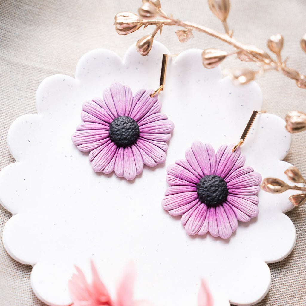 Autumn Blooms Floral Dangle Earrings (2 Colors Available)