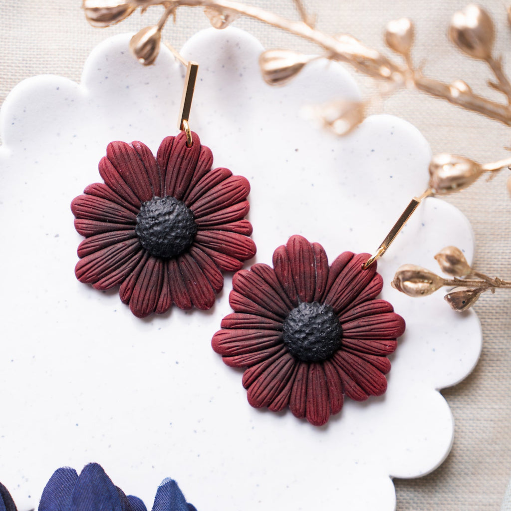 Autumn Blooms Floral Dangle Earrings (2 Colors Available)