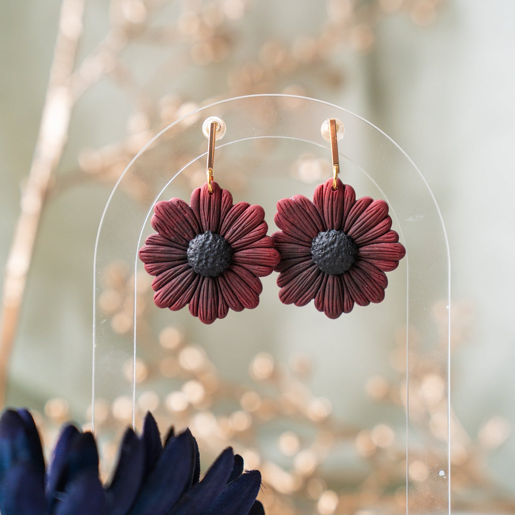 Autumn Blooms Floral Dangle Earrings (2 Colors Available)