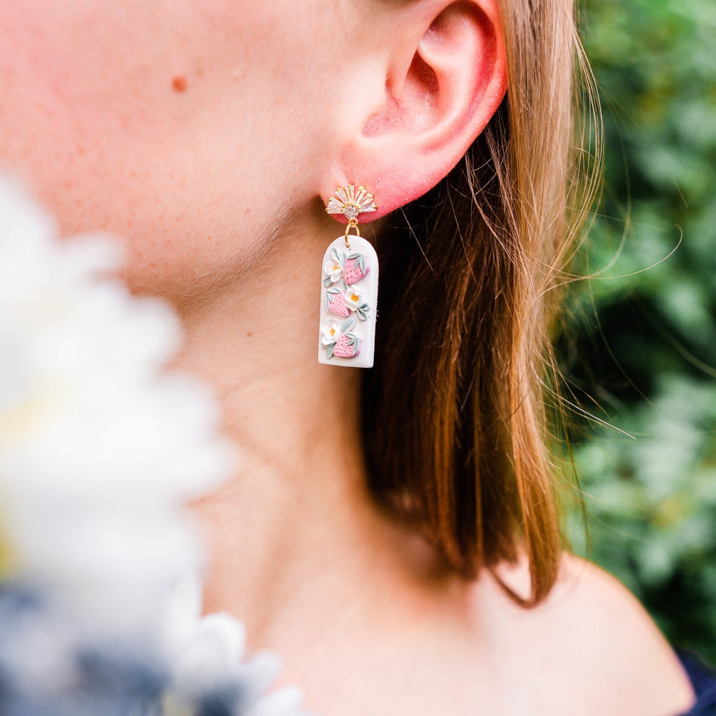Strawberry Arch Dangle Earrings